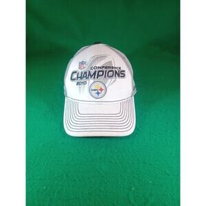 Pittsburgh Steelers 2010 AFC Conference Champions Hat Super Bowl XLV Reebok binD